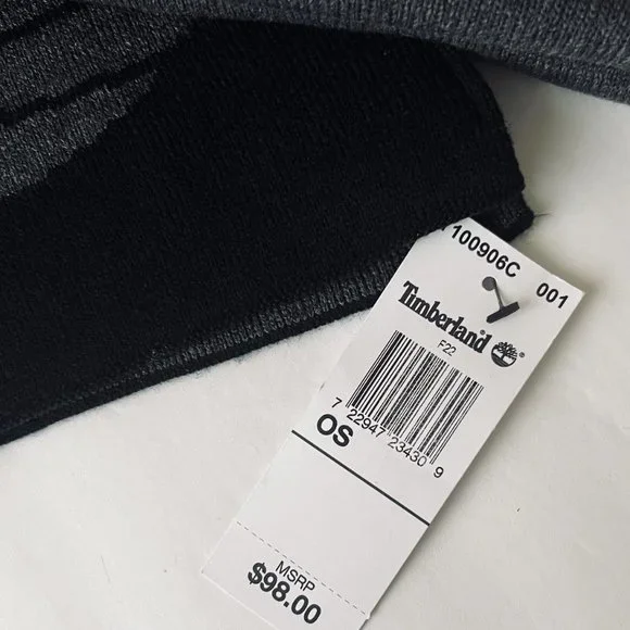 TIMBERLAND Men's Hat & Scarf Set NWT - Picture 6 of 7